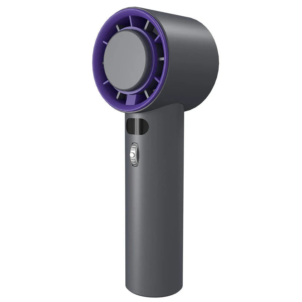 Powerful handheld cooling fan with adjustable wind speeds, long-lasting 3000mAh battery, and semiconductor refrigeration technology