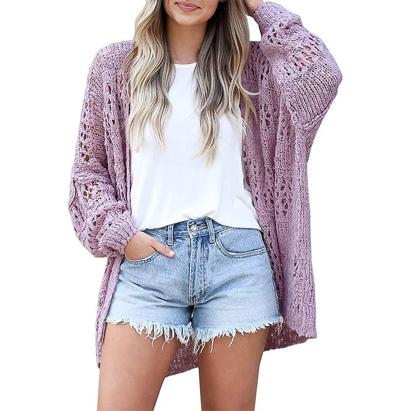 Lightweight loose cardigan sweater in various colours, perfect for stylish layering