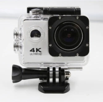 Robust 4K Ultra HD Waterproof Sport Camera with 12MP sensor, 170-degree wide-angle lens, and water-resistant design for filming up to 30 metres underwater