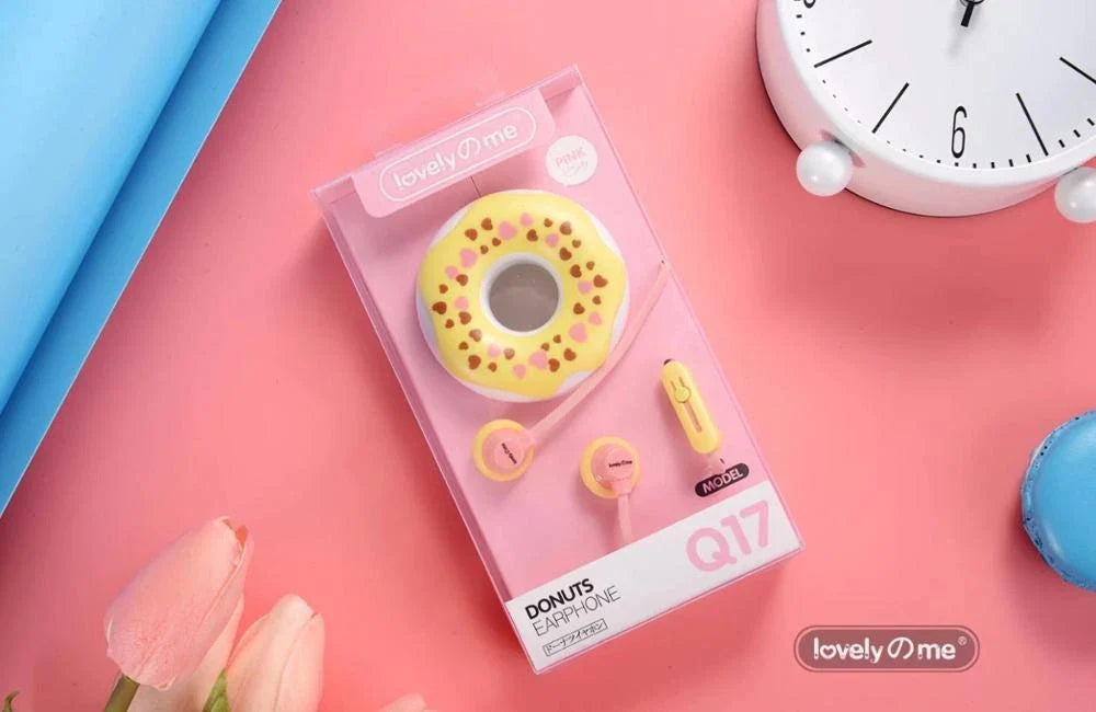 Macaron Donut Wired Earphones with Subwoofer - Vibrant Colours and Premium Audio Quality