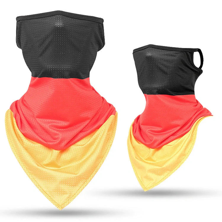 Breathable face guard thin tubular ring scarf in various colours for sun protection