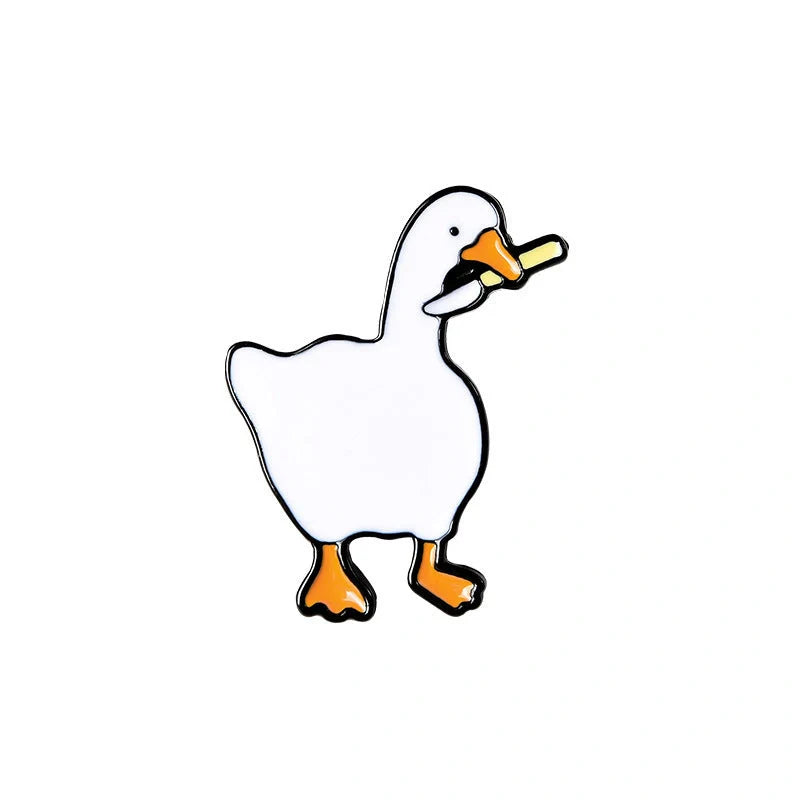 Big Goose Brooch inspired by Untitled Goose Game, perfect for fans and fashion enthusiasts