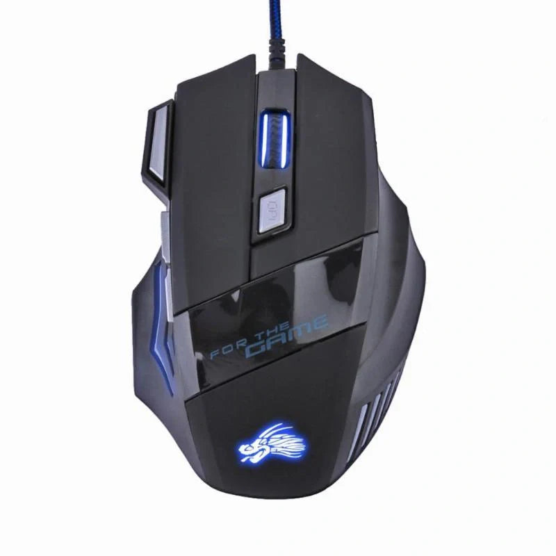 Wired Gaming Mouse with 7-Colour LED Backlight and 5500DPI precision