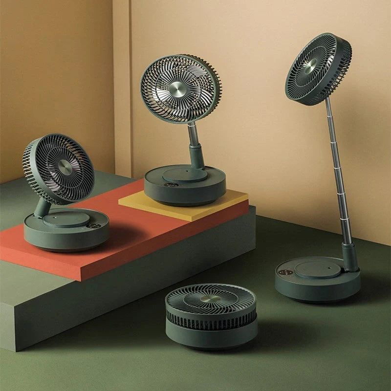 Storage Floor Electric Fan with remote control and humidification feature