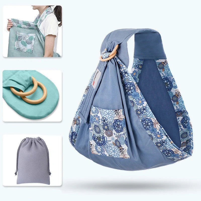 Adjustable baby wrap carrier sling in various colours for comfortable nursing and carrying