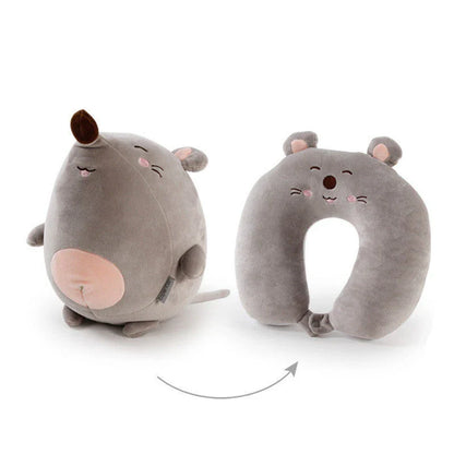 Soft and cozy penguin-shaped neck pillow with U-shaped design for superior comfort and support during work, travel, and relaxation