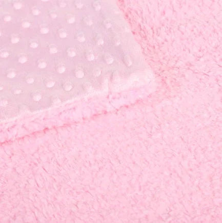 Premium plush baby blanket in various colours, perfect for swaddling, strolling, and creating a cosy nursery environment