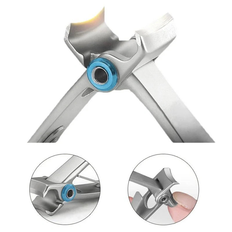 Stainless steel thick nail clippers for easy and precise toenail trimming