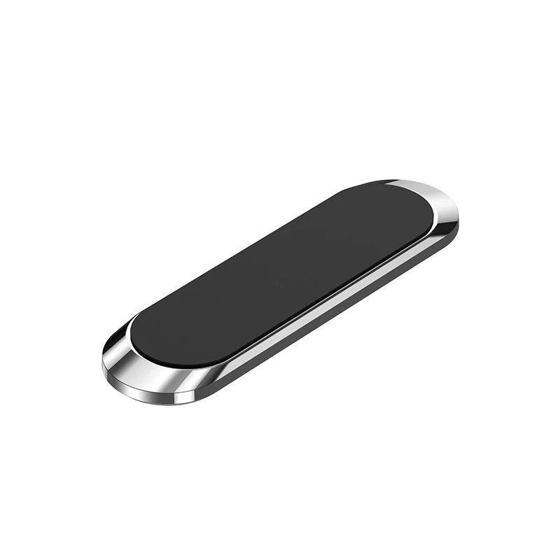 F6 Strip Plate Magnetic Car Phone Holder with steel spring frame in grey