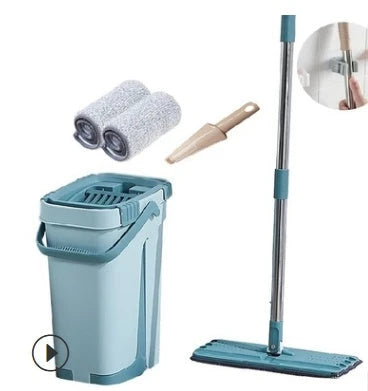 Versatile wooden floor cleaning mop with 360-degree swivel head, scratch-resistant microfiber, and vertical ventilation for effortless cleaning