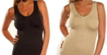 Sculpting Vest and Crop Top Set in Nude, Black, and White shades for a sleek, flattering British style