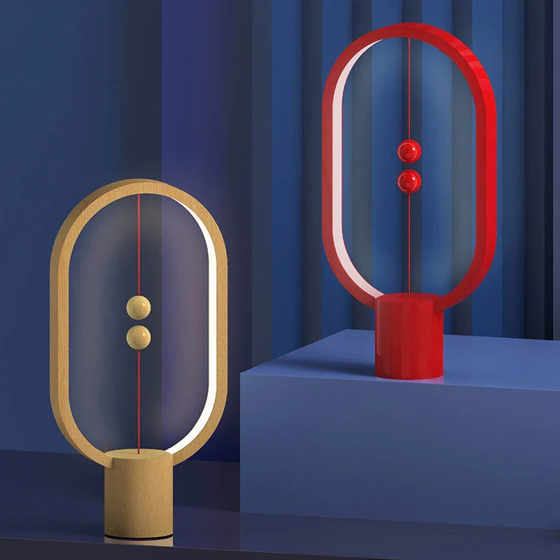 Premium magnetic bedside lamp with dual-colour LED lighting, touch-sensitive dimming controls, and sleek, compact design for bedroom
