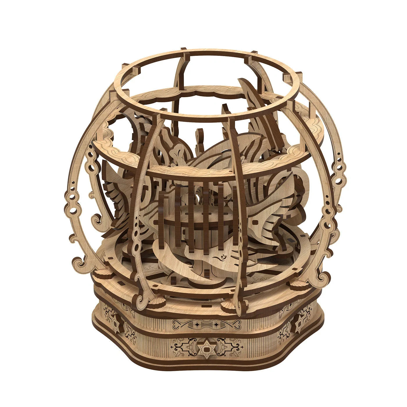 Fashion Simple Oak Oasis Shape Puzzle Toys - Educational wooden puzzle for children
