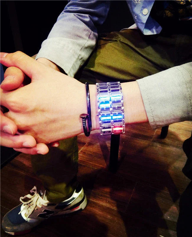 Stylish LED digital watches with sleek, modern design, intuitive digital display, and eye-catching LED lights