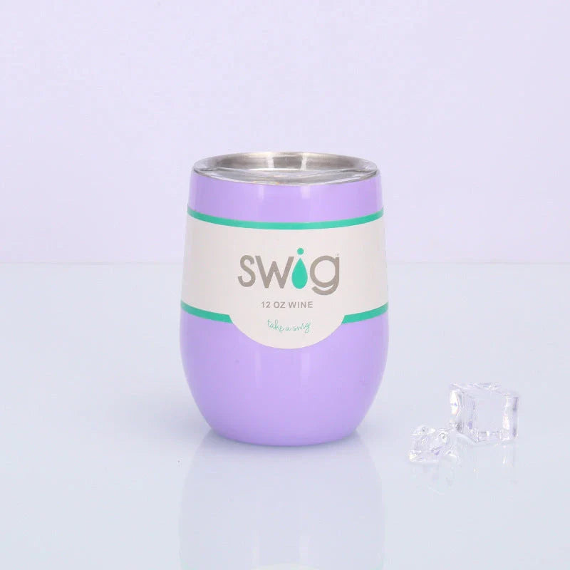 Premium Stainless Steel Insulated Wine Tumbler in Various Vibrant Colors - 12 oz Capacity, Vacuum Sealed Design