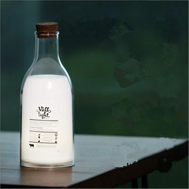 Milk Bottle USB Charging LED Nightlight Lamp with a soft, warm glow - a comforting and practical sleep companion for babies and children