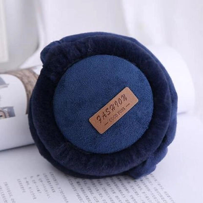 Bluetooth Earmuffs Headphones with warm plush lining for winter comfort