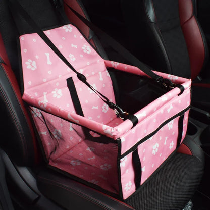 Robust pet car seat cover with double-layer protection, made of high-quality polyester and Oxford cloth for durability and comfort