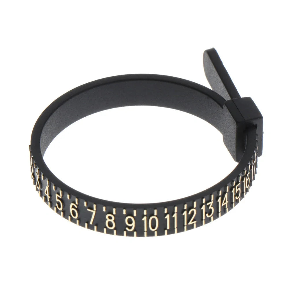 Premium Ring Sizer Tool for accurate finger measurements in white and black