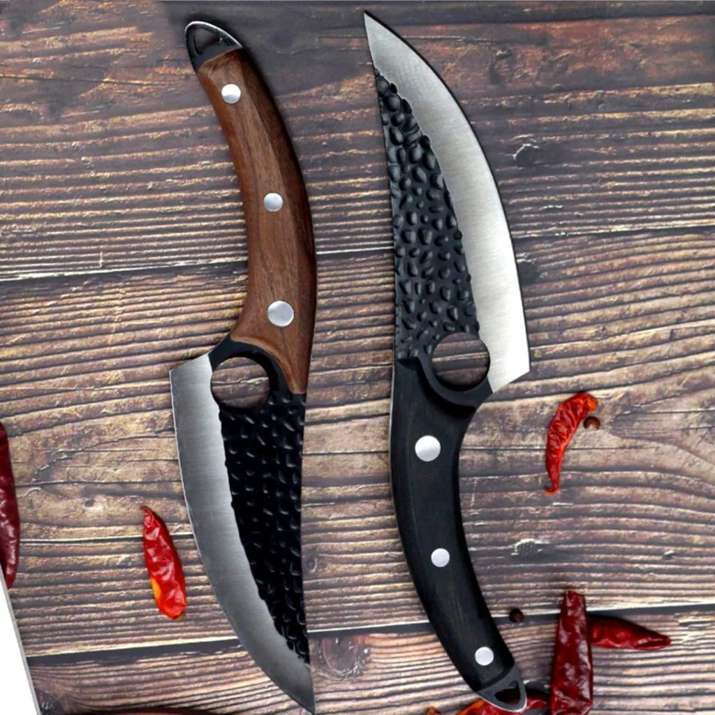 5CrMoV15 high carbon steel butcher knife set for professional meat processing