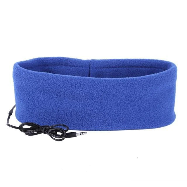 Soft, cozy sleep headphones with built-in speakers and sleep mask functionality for a comfortable and restful night's sleep