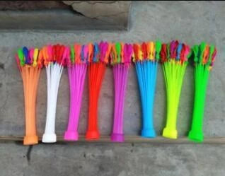 111 premium water balloons in random colours for fun summer outdoor games and parties