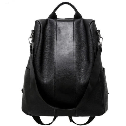 A stylish and roomy women's backpack made from premium PU leather, featuring multiple pockets and compartments for optimal organisation.