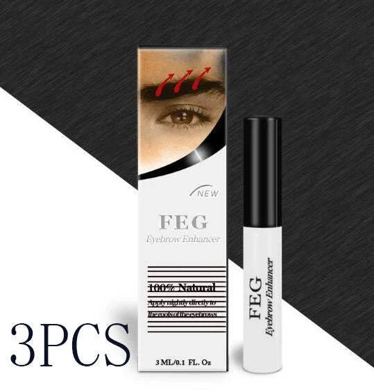 Premium eyelash and eyebrow enhancing serum with natural botanical ingredients, promoting healthier and more vibrant facial hair growth