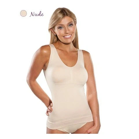 Sculpting Vest and Crop Top Set in Nude, Black, and White shades for a sleek, flattering British style