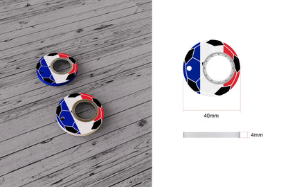 Football World Cup Fidget Spinner Keychain with Bottle Opener