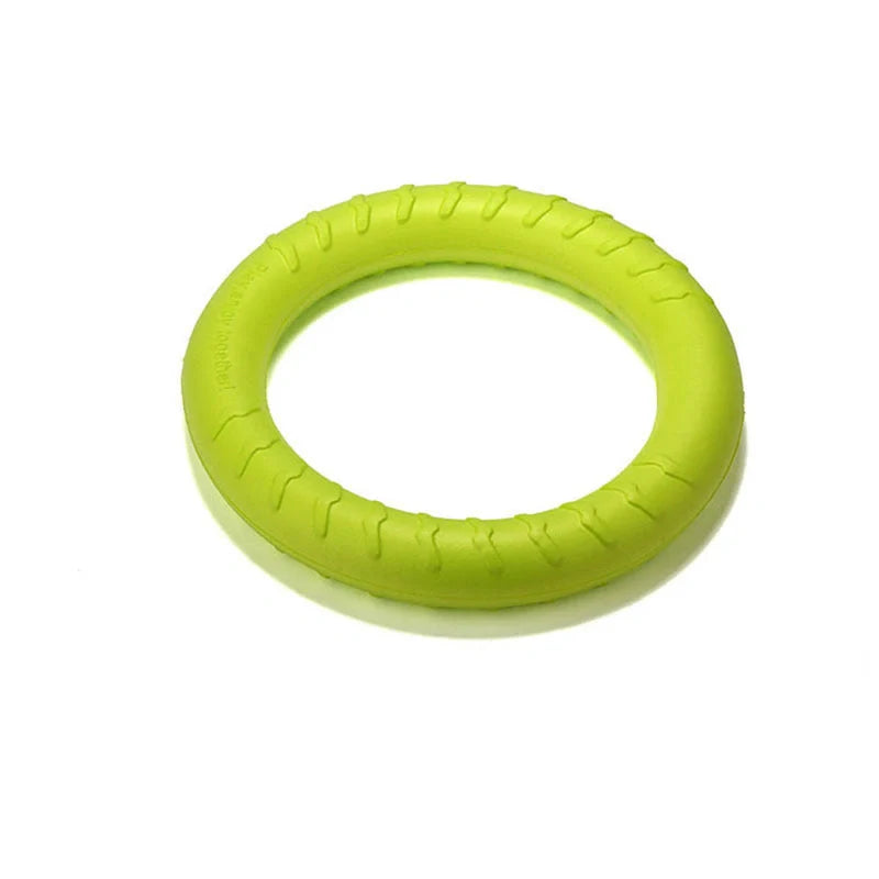 EVA Dog Training Toy Pull Ring in vibrant colors for interactive play