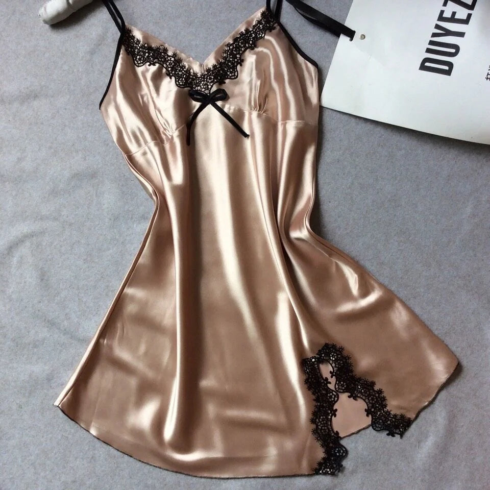 Silk sling pajamas in various colours for summer comfort