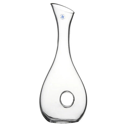 Premium crystal wine decanter with elegant U-shaped design, enhancing the flavor and aroma of your favorite red wines