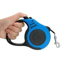 Automatic telescopic pet leash with one-handed braking and locking system, made of eco-friendly materials for safe and convenient pet walking