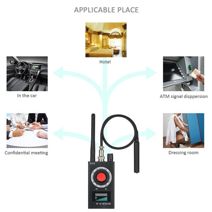K18 Multi-function Anti Detector Bug Mini Audio SPY-Camera GSM Finder in black