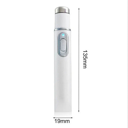 Portable Skin Reviving Laser Pen with Blue Light Therapy and Massage for Acne, Wrinkles, and Dark Circles
