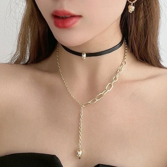 Original Punk Skull Pendant Earrings with zircon accents, available in three unique styles.