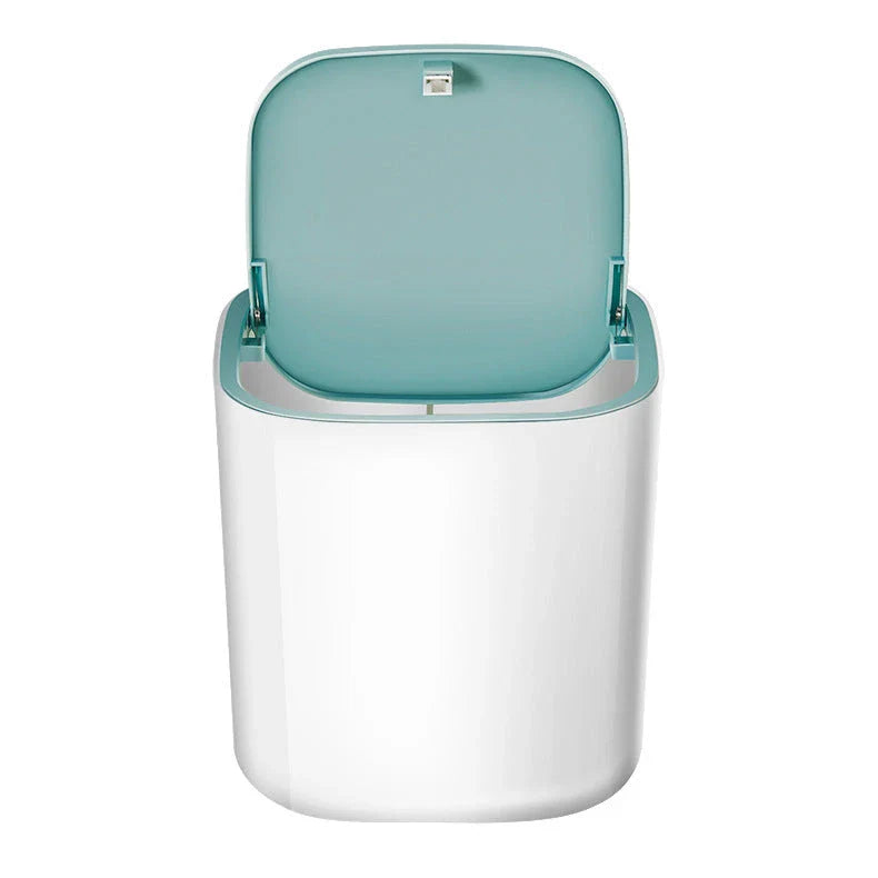 Compact ultrasonic mini washing machine with blue, white, and red colour options