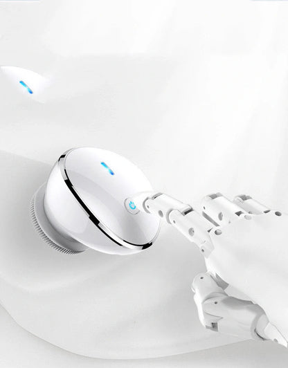 USB Charging Facial Cleansing Massager with silicone bristles and ergonomic design