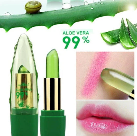 Aloe Vera Gel Color Changing Lipstick Gloss in personalised shade with moisturising benefits