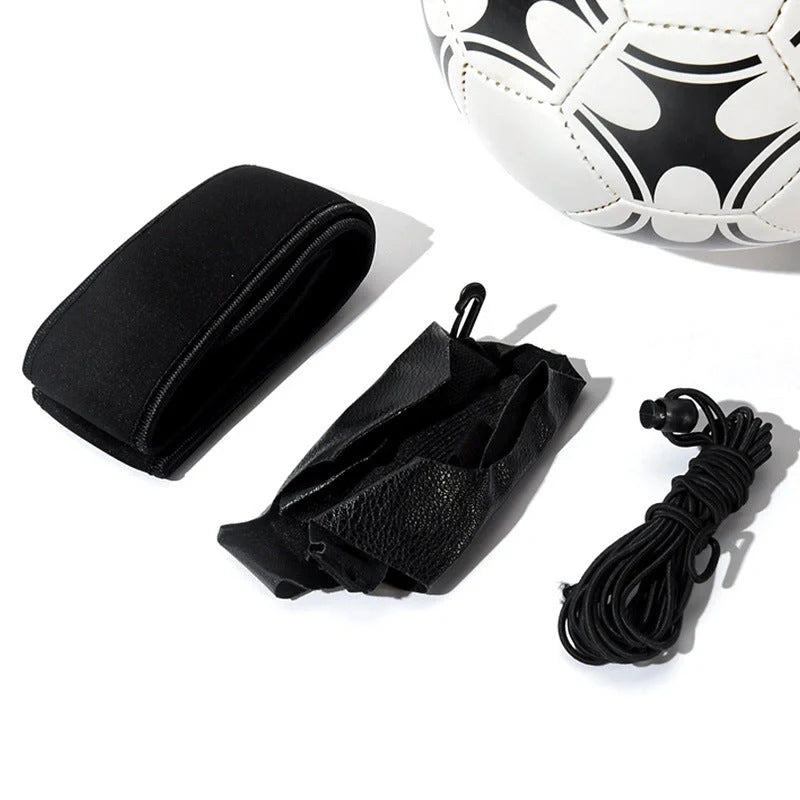 Adjustable Football Trainer for solo soccer skills practice