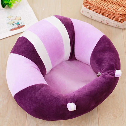 Baby Learning Seat Plush Toy Safety Dining Chair in various colors
