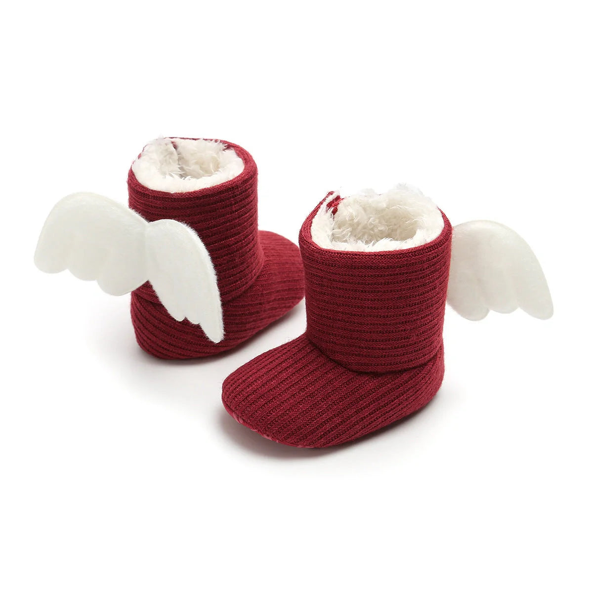Winter Warm Small Wing High Boots for babies in soft cotton, available in multiple colours and sizes.