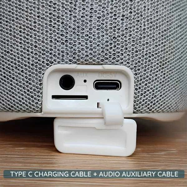 3-in-1 Jellyfish Lamp Bluetooth Speaker with vibrant LED lights in white