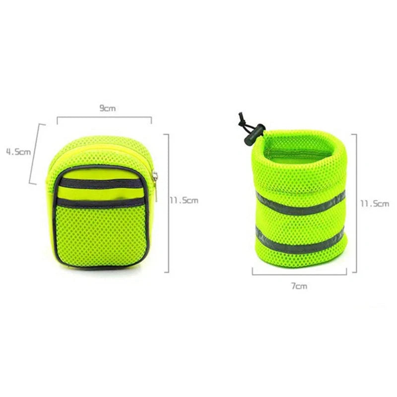 Adjustable hands-free dog leash with waist bag in various colours