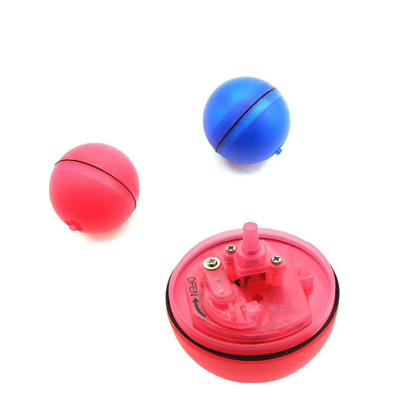 Interactive LED laser cat toy ball with catnip, perfect for keeping your feline friend entertained