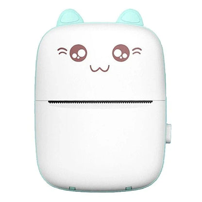 Compact Bluetooth printer for mobile devices, featuring thermal printing technology, Bluetooth connectivity, and rechargeable battery for on-the-go printing convenience