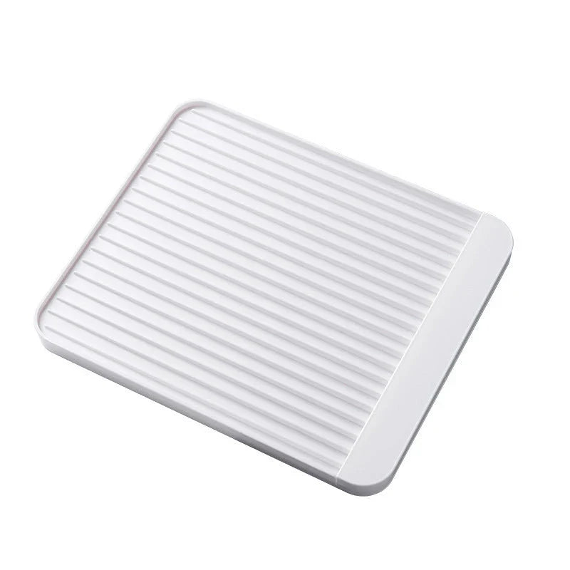 Sleek and modern dish draining tray with two-part design for efficient kitchen organisation
