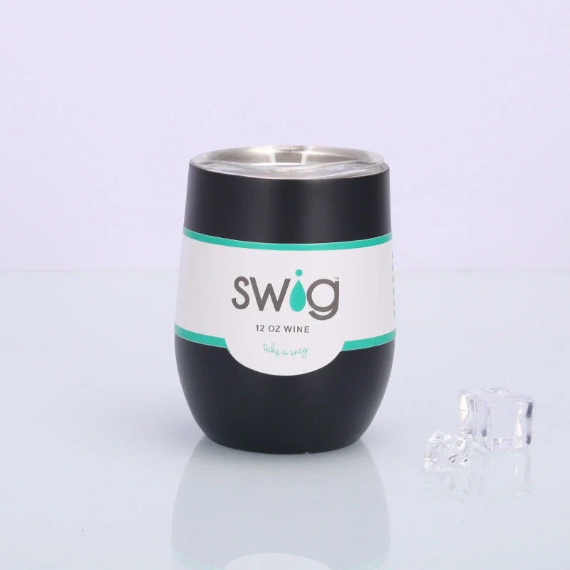 Premium Stainless Steel Insulated Wine Tumbler in Various Vibrant Colors - 12 oz Capacity, Vacuum Sealed Design