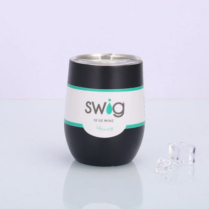 Premium Stainless Steel Insulated Wine Tumbler in Various Vibrant Colors - 12 oz Capacity, Vacuum Sealed Design